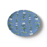 Blue Tulip Bone China Plate - Handmade to Order