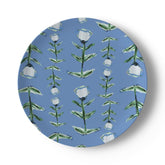 Blue Tulip Bone China Plate - Handmade to Order