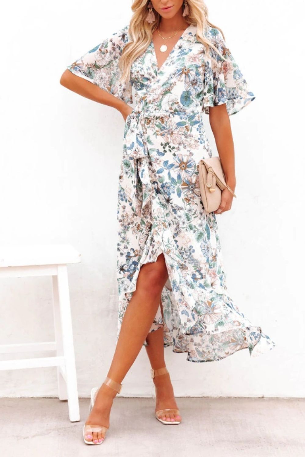 Summer Floral Midi Dress