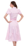 Litchfield Pink Resort Dress White Swirl Print