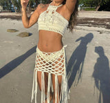 Mermaid Cropped Handmade 2 Piece Set