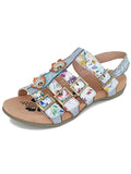Giselle Bohemian Leather Sandals - Handcrafted