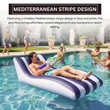 Mediterranean Stripe Pool Lounger