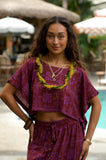 Mango Sunset Hina Hawaiian Resort Blouse
