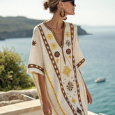 Boho Beachy A-Line Beach Midi Dress – Vacation Resort