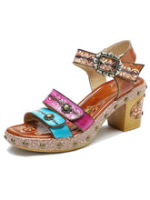 Velcro Adjustable Sandals - Handcrafted