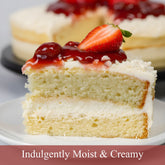 Sugar-Free White Chocolate Strawberry Cake, 2.5 lb