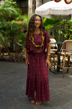 Mango Sunset Hina Hawaiian Resort Blouse