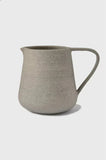 Handmade Stoneware Pitcher Concrete