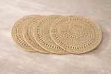 Handcrafted Malibu Natural Jute Fiber Placemats - 15"