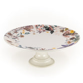 Artisan California Garden Cake Platter - Hand Decorated