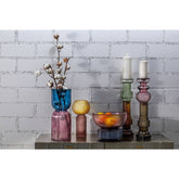 Candle Holder Marvelous Duo Purple Grey 49