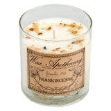 Frankincense 7 oz Botanical Candle in Scotch Glass - Artisan Crafted with Care