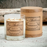 Frankincense 7 oz Botanical Candle in Scotch Glass - Artisan Crafted with Care