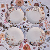California Garden Dinner Plates - Artisan Decorated by Hand