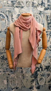 Dusty Rose DNA Scarf - Handcut