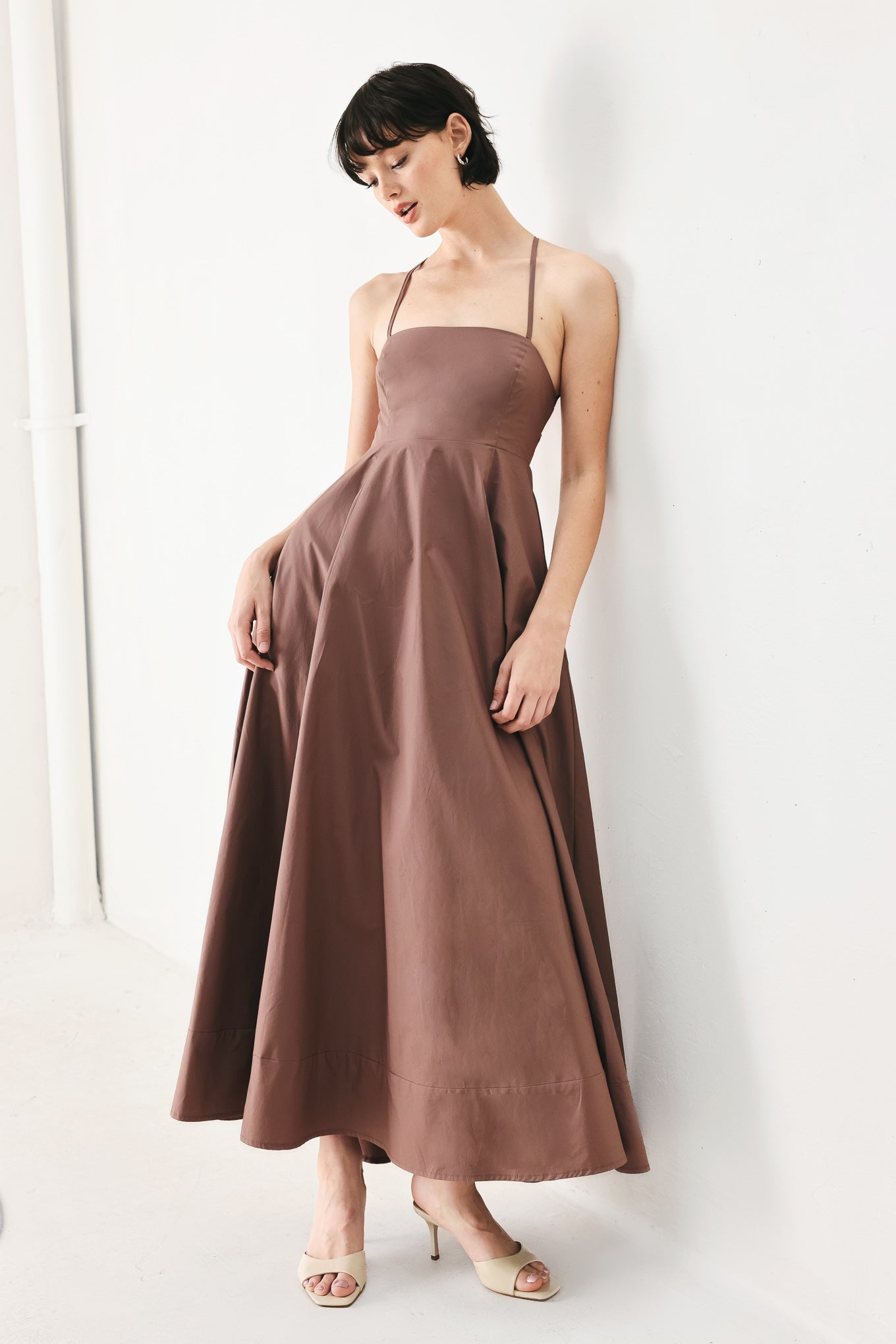Pure Line Woven Midi Dress - 100% Cotton The Landing World Pure Line Woven Midi Dress - 100% Cotton The Landing World