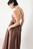 Pure Line Woven Midi Dress - 100% Cotton