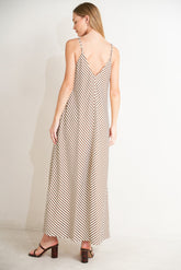 Seaside Silhouette Woven Maxi Beach Dress