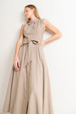 Cafe Au Lait Woven Resort Midi Dress