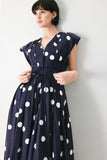 Polks Dot Woven Midi Dress