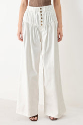 White Beach Pants - 100% Cotton