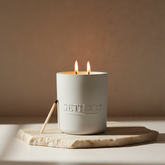 Blanc Concrete Candle – Available in Tuxedo°, Cozy°, and Sweet Flame° 60-hour burn time | Refillable forever