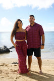 Kiki Smocked Top in Hawaiian Resort Mango Sunset