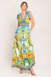 Tropical Opulance Maxi Resort Dress