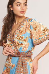 Hi Lo Floral Midi Dress