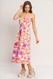 Floral Blooms Midi Spring & Summer Dress