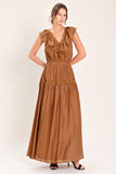 Camel Maxi Resort Dress