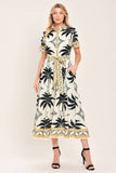 Monaco Moonlight Woven Shirt Midi Resort Dress