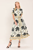 Monaco Moonlight Woven Shirt Midi Resort Dress