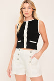 Sweater Knit Sleeveless Top