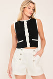 Sweater Knit Sleeveless Top