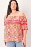 Off Shoulder Boho Woven Top