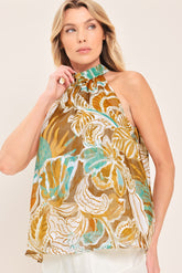 Golden Elegant JACQUARD Top