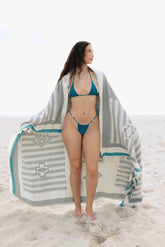 Jacquard Weave Geo Blanket