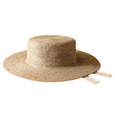 Handcrafted in Bali The Loli 100% Jute Straw Hat in Neutral Beige