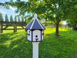 Artisan Extra Large Amish-Made Poly Birdhouse with 6 Nesting Compartments – Weatherproof Outdoor Birdhouse
