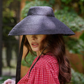 Handwoven - REIGN Jute Straw Hat In Black