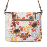 Oakline Cotton & Leather Shoulder Bag in Powder Brown