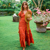 The Srikandi Maxi Dress In Sienna Brown