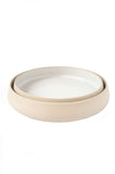 Handmade Stoneware Dinner Plates with High Sides