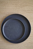 Artisan Black Matte Stoneware Dinner Plate