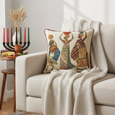 Dancing Women African Dreams Tapestry Throw Pillow Covers 16" x 16"