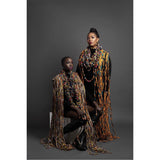 Ankara fabric balls single Necklaces