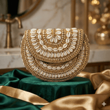 Bahari Luxe Cowry Shell Clutch - Artisan Hancrafted