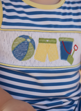 Beach day baby romper